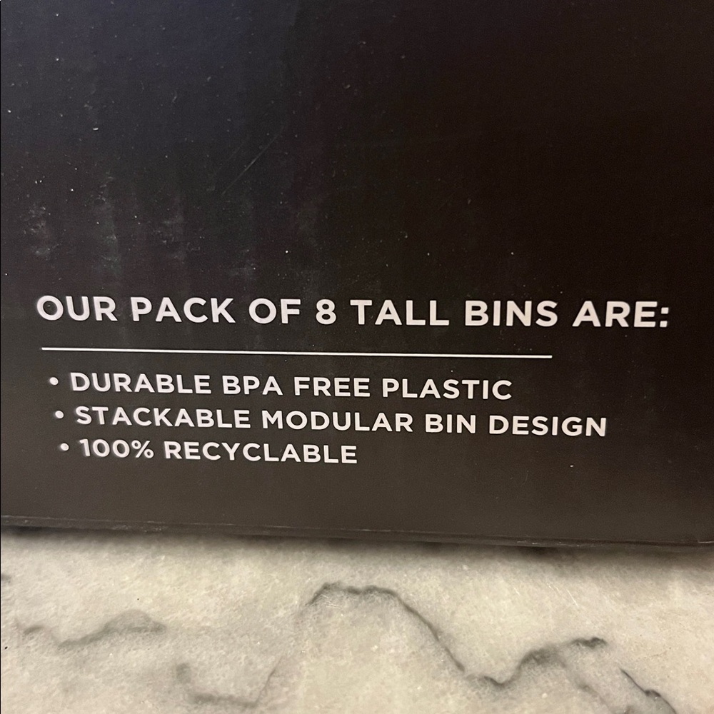 Eight piece tall stackable bin starter set - Picture 6 of 9